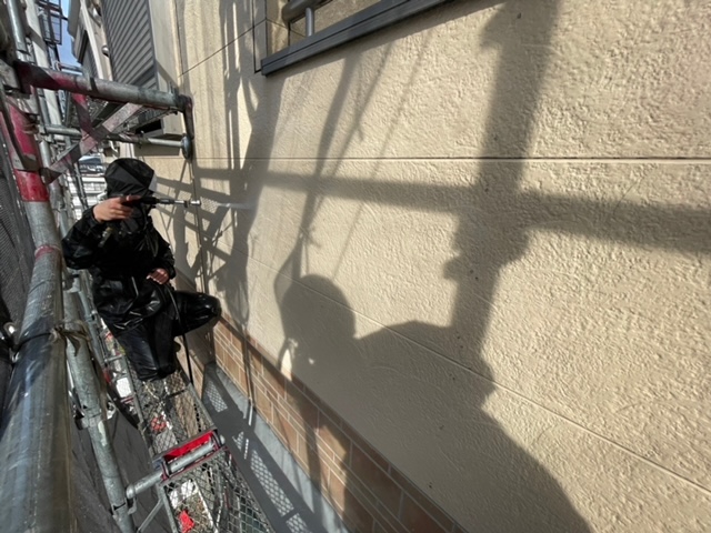 横浜市南区　屋根外壁塗装工事　洗浄