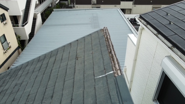 川崎市　中原区　屋根塗装　棟板金交換工事
