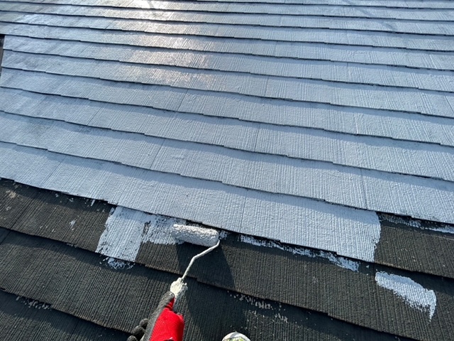 川崎市中原区　屋根塗装　棟板金工事
